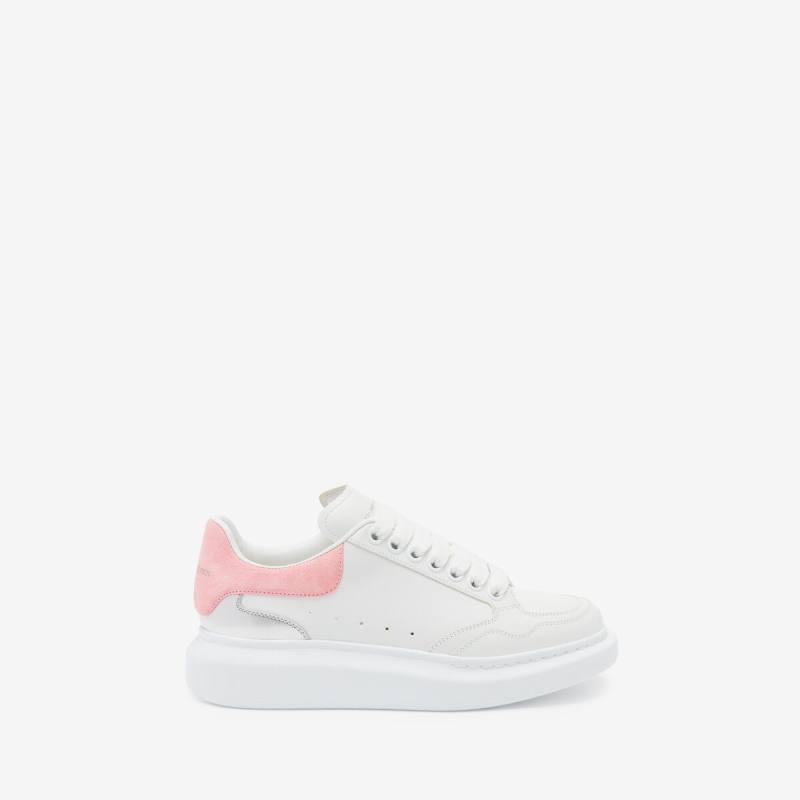 Alexander McQueen Women's White Oversized Sneaker - 10.5 (Calf Leather)